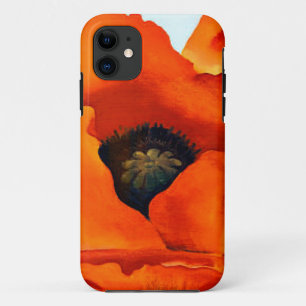 Coques Pour iPhone Fleur rouge de pavot de stupéfaction la Géorgie