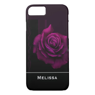 Case-Mate iPhone Case Fleur rouge violet gothique