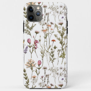 Case-Mate iPhone Case Fleur sauvage aquarelle rose violet