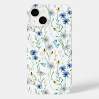 Fleur sauvage couleur bleu violet