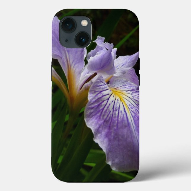 Coques Case-Mate iPhone Fleur sauvage d'iris pourpre (Verso)