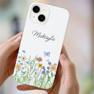 Coque Pour iPhone 14 Fleur sauvage floral personnalisé