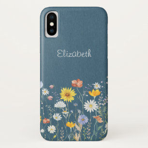 Case-Mate iPhone Case Fleur sauvage minimaliste aquarelle rustique