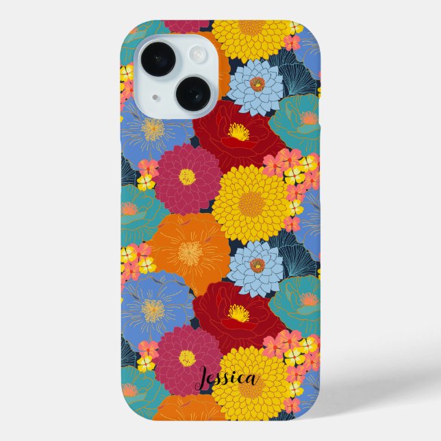 Coques Case-Mate iPhone Fleur sauvage personnalisé, magnifique et dynamiqu (Verso)