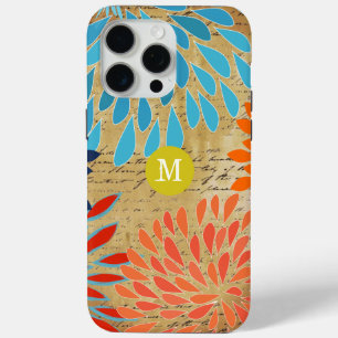 Coque iPhone 15 Pro Max Fleur StarBurst vintage iPhone personnalisé 5
