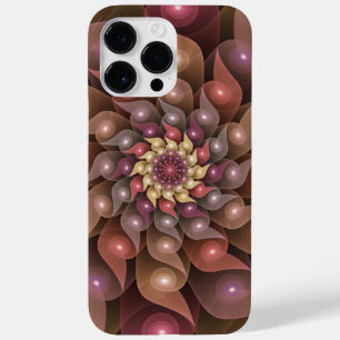 Coque Pour Pour iPhone 14 Pro Max Fleur surréaliste brillante Art fractal abstrait m