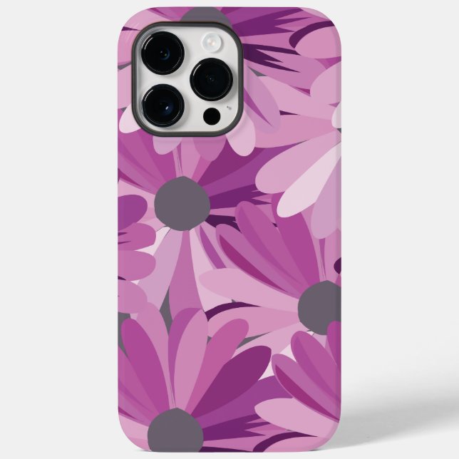 Coques Case-Mate iPhone Fleur violet de marguerite africaine (Verso)