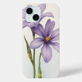 Coque Pour iPhone 15 Fleur violette