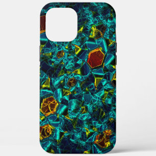 Case-Mate iPhone Case Fleur virtuelle en dégradé bleu, brisée