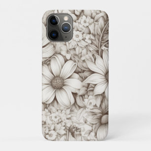 Case-Mate iPhone Case Fleural Neutre Doux avec Botanique Classique