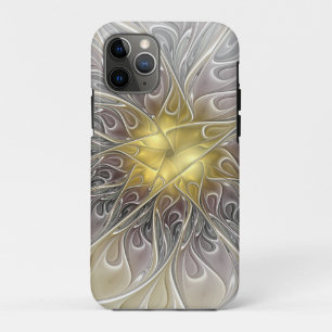 Case-Mate iPhone Case Fleurir Avec Or Moderne Fleur Abstraite Fractale
