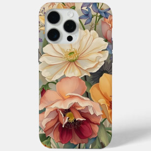 Coque iPhone 15 Pro Max fleurs