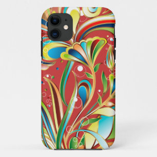 Coque iPhone 11 Fleurs à flammes magnifiques