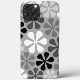 Case-Mate iPhone Case Fleurs Abstraites Gris noir blanc