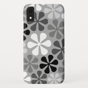 Case-Mate iPhone Case Fleurs Abstraites Gris noir blanc