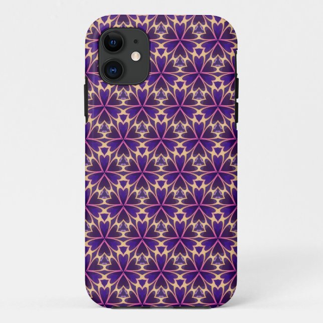 Coques Case-Mate iPhone Fleurs Abstraites rose or (Dos)