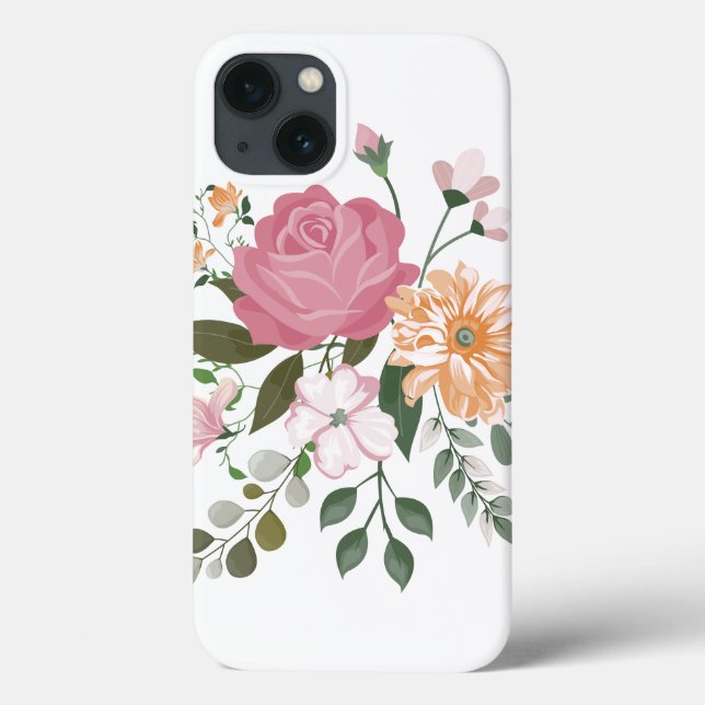 Coques Case-Mate iPhone Fleurs aquarelle (Verso)
