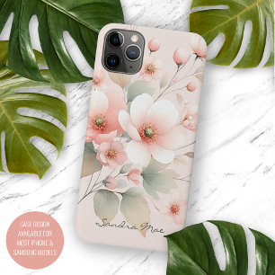 Case-Mate iPhone Case Fleurs aquarelles délicates et sophistiquées de cl