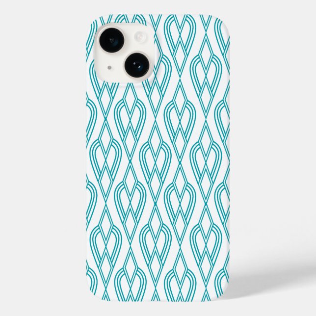 Coques Case-Mate iPhone Fleurs Art Déco (Verso)