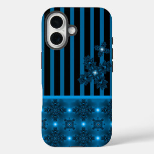 Coque Pour iPhone 16 Fleurs Artdeco dans le style rétro