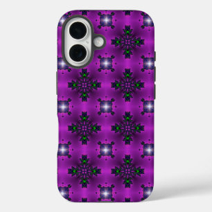 Coque Pour iPhone 16 Fleurs Artdeco dans le style rétro