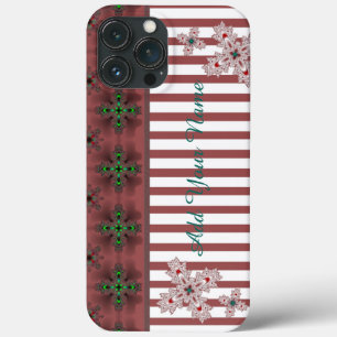 Case-Mate iPhone Case Fleurs Artdeco en style Rétro, Ajouter votre nom