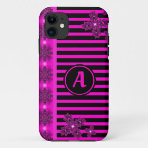 Case-Mate iPhone Case Fleurs Artdeco en style rétro avec monogramme