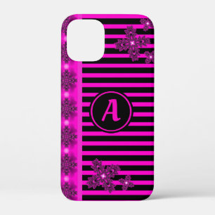 Case-Mate iPhone Case Fleurs Artdeco en style rétro avec monogramme