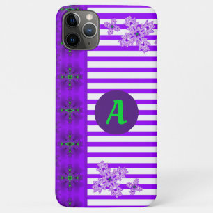 Case-Mate iPhone Case Fleurs Artdeco en style rétro avec monogramme