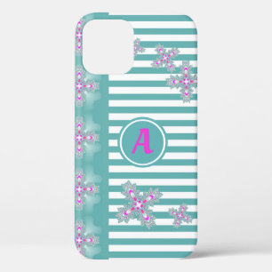 Case-Mate iPhone Case Fleurs Artdeco en style rétro avec monogramme