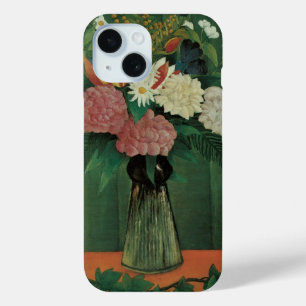 Coque Pour iPhone 15 Fleurs avec du lierre par Henri Rousseau, Floral V