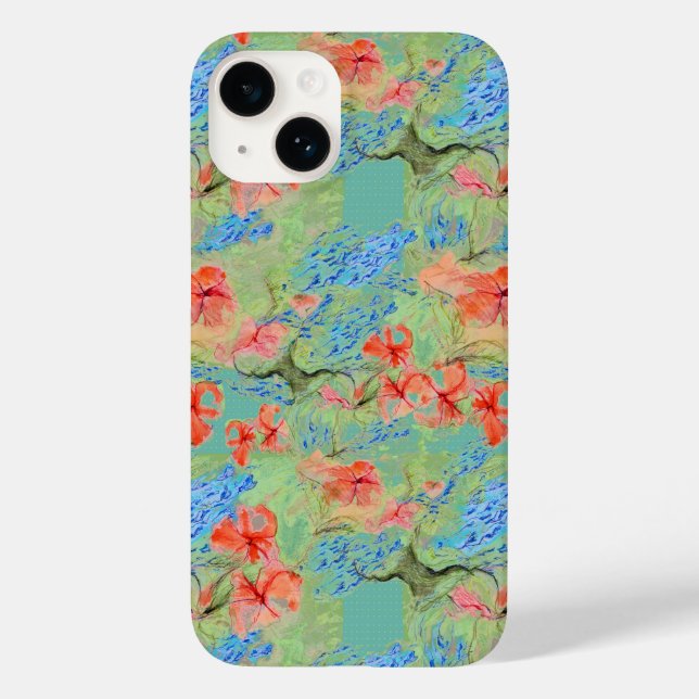 Coques Case-Mate iPhone Fleurs Balsam et Lobelia (Verso)