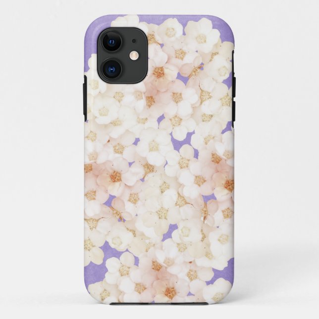 Coques Case-Mate iPhone fleurs blanches (Dos)