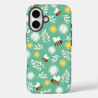 Coque Pour iPhone 16 Fleurs blanches, boîtiers Otterbox iPhone 16 motif