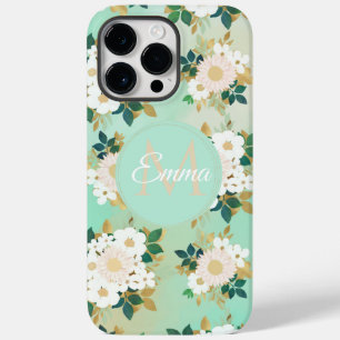 Coque Pour Pour iPhone 14 Pro Max Fleurs blanches romantiques Conception de l'aquare