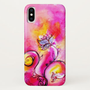 Etui iPhone Case-Mate FLEURS BLANCHES rose jaune violet