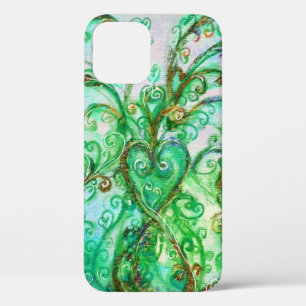 Case-Mate iPhone Case FLEURS BLANCHES vert turquoise clair blanc