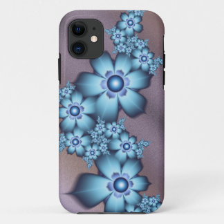 Etui iPhone Case-Mate Fleurs bleues
