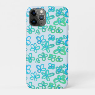 Case-Mate iPhone Case Fleurs bleues
