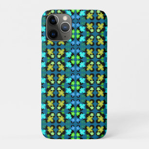 Case-Mate iPhone Case Fleurs bleues et vertes