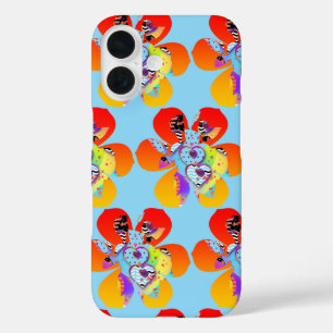 Coque Pour iPhone 16 Fleurs cardiaques