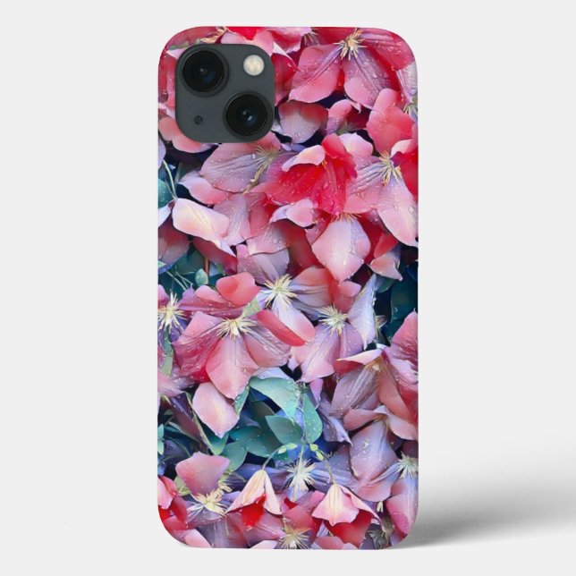 Coques Case-Mate iPhone Fleurs Clematis (Verso)