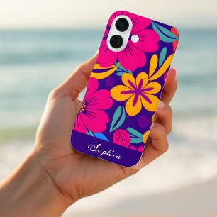 Coque Pour iPhone 16 Fleurs colorées-Dopamine Style-Fleurs rétro