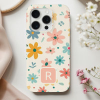 Fleurs colorées Fille Motif sans couture