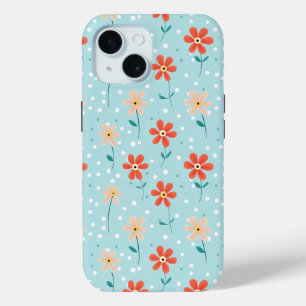 Coque Pour iPhone 15 Fleurs colorées Motif délicieuse
