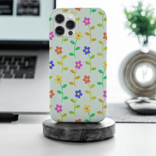 Coque iPhone 15 Pro Max Fleurs colorées, Motif Floral, Verdure, Boho