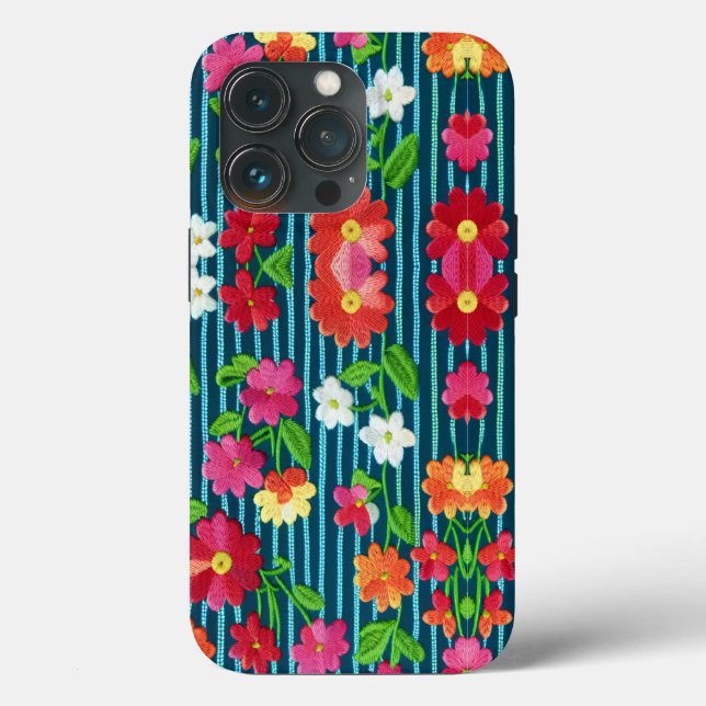 Coques Case-Mate iPhone Fleurs courbées brodées par CallisC Throw Pill (Verso)