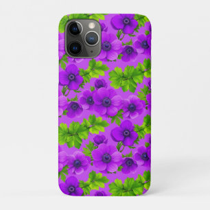 Case-Mate iPhone Case Fleurs d'anémone violet vibrant