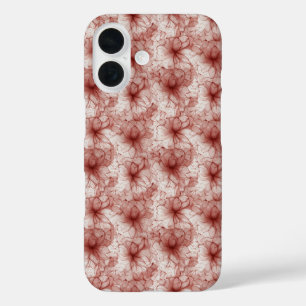 Coque Pour iPhone 16 Fleurs dans le Voile de Scarlet
