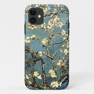 Coques Pour iPhone Fleurs d'arbre d'amande de Van Gogh d'art